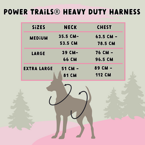 Premium Power Trails® Heavy-Duty Utility Dog Harness - All Black.