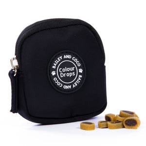 Dog Walking Bag - Black with Black Strap