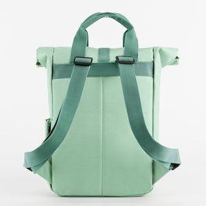 Roll-Top Adventure Small 9 Litre Backpack - Mint Green.
