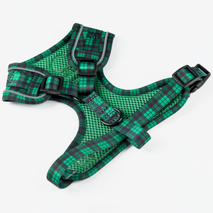 Glow Harness® - Tartan Green.