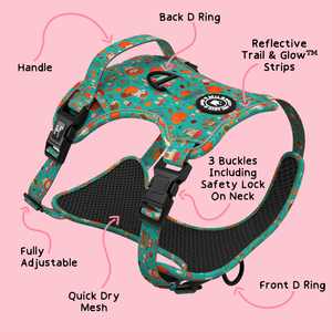 Trail & Glow® Dog Harness - Woodland Magic