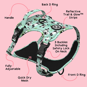 Trail & Glow® Dog Harness - Panda-monium