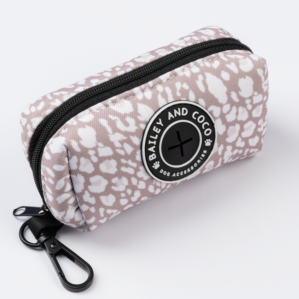 Poo Bag Holder - Mocha Leopard