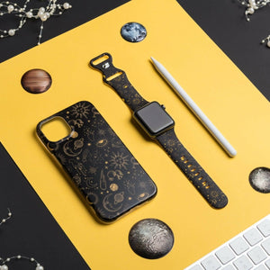 Celestial Apple Watch Strap - Black - Bailey and Coco (UK)