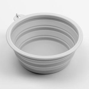 Collapsible Dog Water Bowl - Pebble Grey - Bailey and Coco (UK)