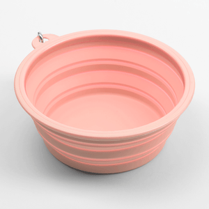 Collapsible Dog Water Bowl - Petal Pink - Bailey and Coco (UK)