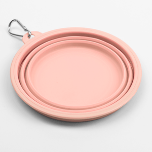 Collapsible Dog Water Bowl - Petal Pink - Bailey and Coco (UK)