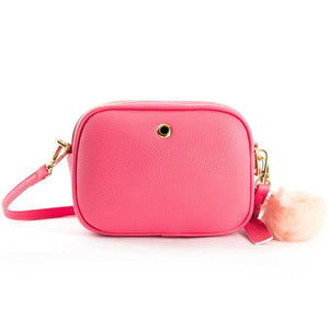 Crossbody Dog Walking Bag - Vegan Leather - Hot Pink - Bailey and Coco (UK)