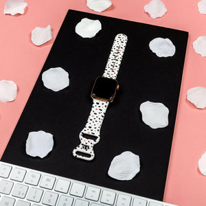 Dalmatian Apple Watch Strap - White - Bailey and Coco (UK)