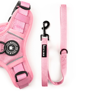 Dog Lead 5ft - Bubblegum Pink Tweed - Bailey and Coco (UK)