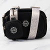 Dog Walking Bag - Black with Mocha Leopard Strap - Bailey and Coco (UK)