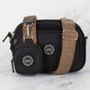 Dog Walking Bag - Black with Oxford Tweed Strap - Bailey and Coco (UK)