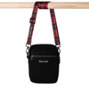 Dog Walking Bag With The Red Tartan One Strap - Black - Bailey and Coco (UK)