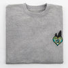 Embroidered Tartan Tales Organic Sweatshirt - Grey - Bailey and Coco (UK)