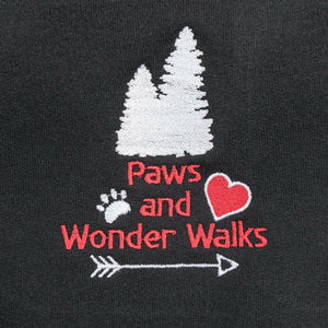 Embroidered Wonder Walks Organic Sweatshirt - Black - Bailey and Coco (UK)