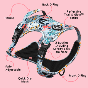 Front Clip Dog Harness - Spring Dreams - Bailey and Coco (UK)