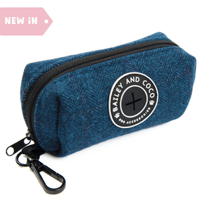 Poo Bag Holder - Sapphire Tweed - Bailey and Coco (UK)