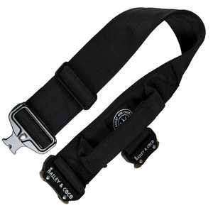 Premium Power Trails® Heavy - Duty Utility Dog Collar - All Black - Bailey and Coco (UK)