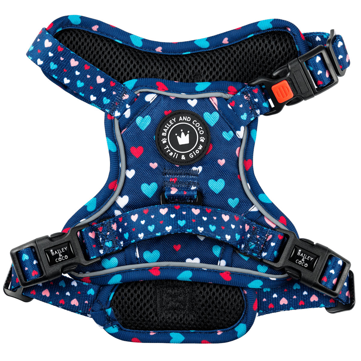 Trail & Glow® Dog Harness - All You Need Is Love - Bailey and Coco (UK)