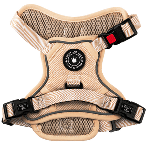 Trail & Glow® Dog Harness - Almond Tweed - Bailey and Coco (UK)