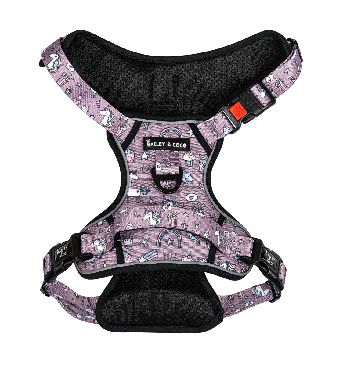 Trail & Glow® Dog Harness – Be Unique Unicorn - Original Design - Bailey and Coco (UK)