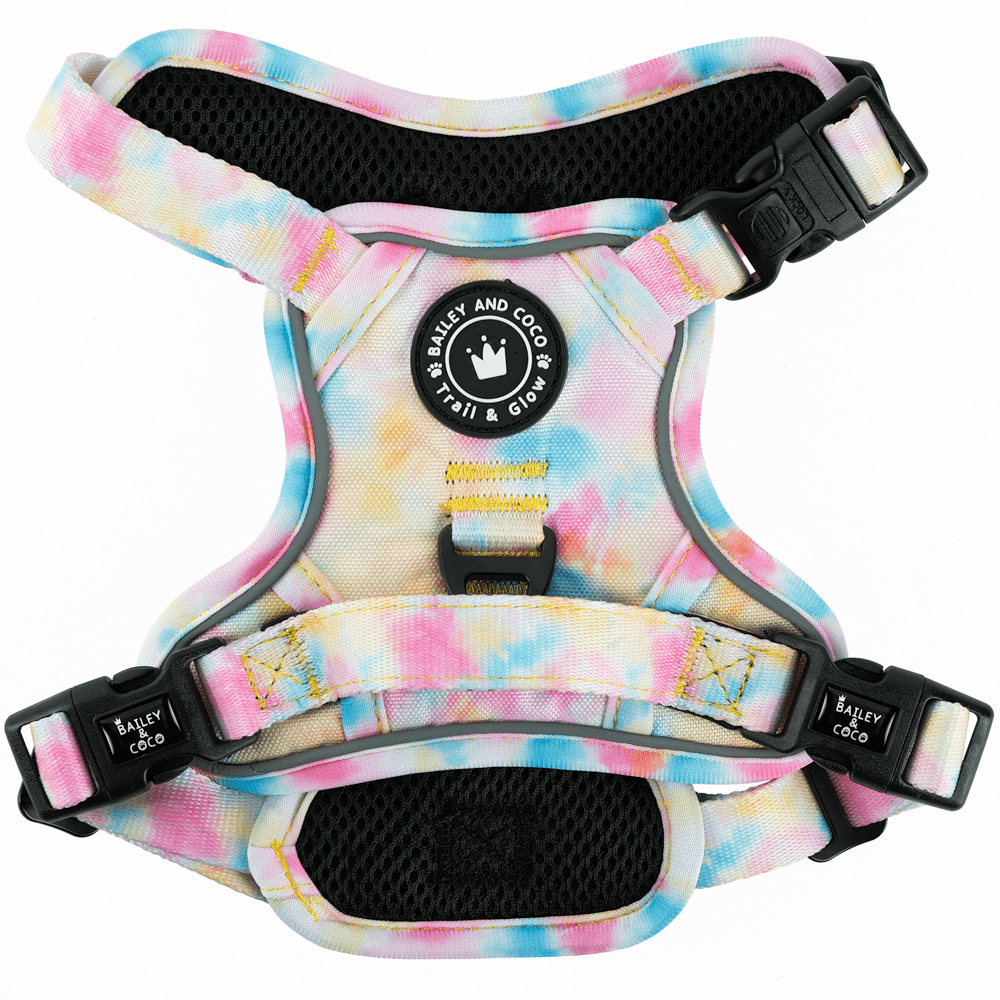 Trail & Glow® Dog Harness - Candy Floss - Bailey and Coco (UK)