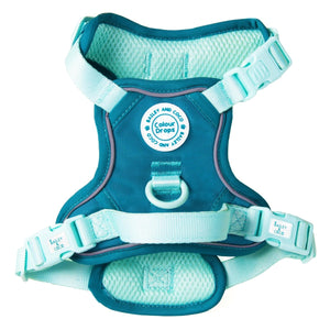 Trail & Glow Dog Harness - COLOUR DROPS® - Ice Teal - Bailey and Coco (UK)