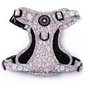 Trail & Glow® Dog Harness - Mocha Leopard - Bailey and Coco (UK)