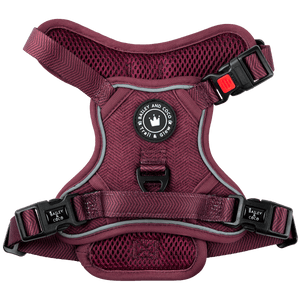 Trail & Glow® Dog Harness - Mulberry Tweed - Bailey and Coco (UK)