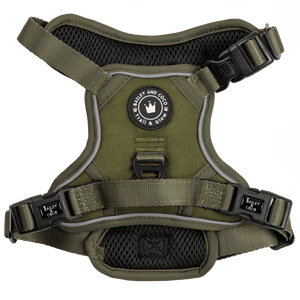 Trail & Glow® Dog Harness - The Khaki One - Bailey and Coco (UK)