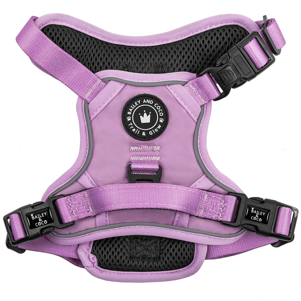 Trail & Glow® Dog Harness - The Lilac One - Bailey and Coco (UK)