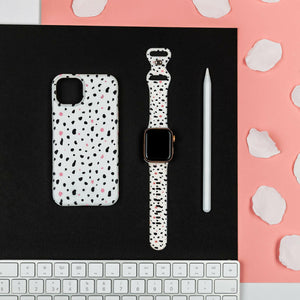 iPhone Case - Dalmatian Phone Case – White, Black and Pink.