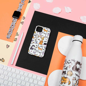 iPhone Case - Cats Party Phone Case – White.