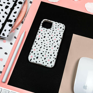 iPhone Case - Dalmatian Phone Case – White, Black and Pink.