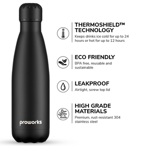 Water Bottle - Black.