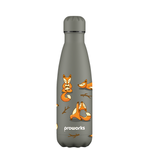 Foxy Yoga Water Bottle - Gravity Grey.