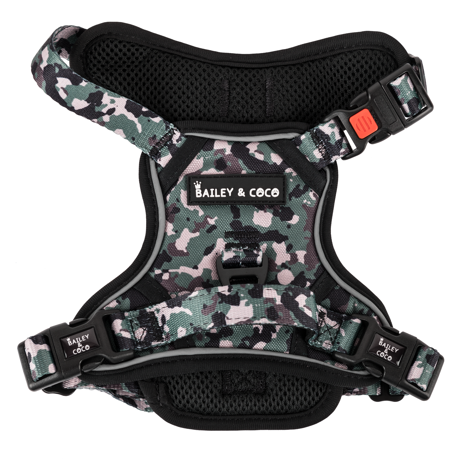 Pettorina per cani Trail & Glow® - The Camo One - Bailey and Coco (UK)