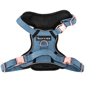 Trail & Glow® Dog Harness - The Denim One.