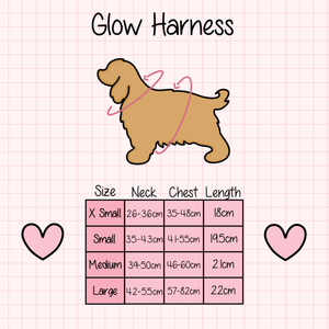 Adjustable Glow Harness® - Pupfluencer Little Queen.